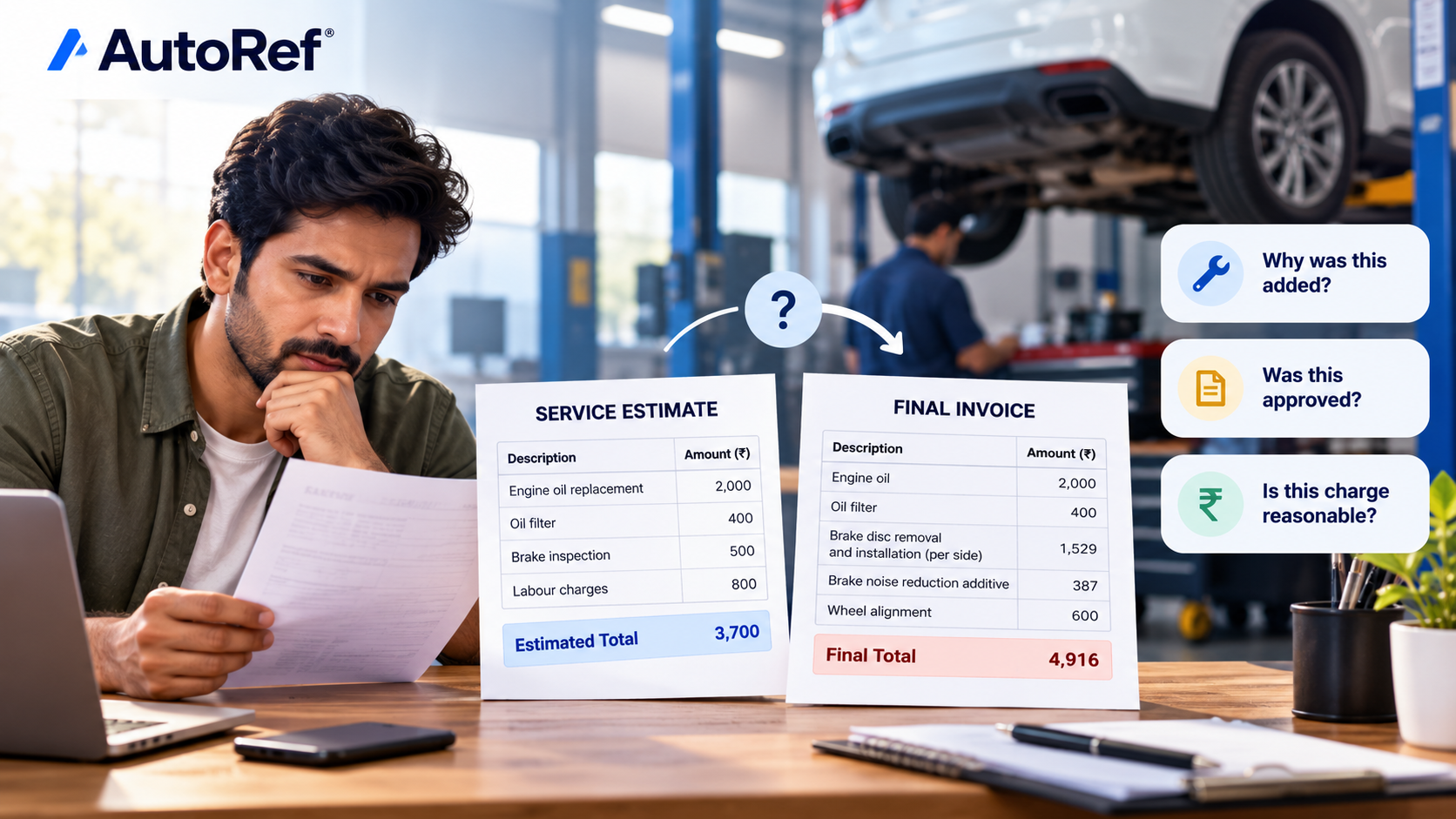 Car Service Estimate vs Final Invoice: What Should You Check?