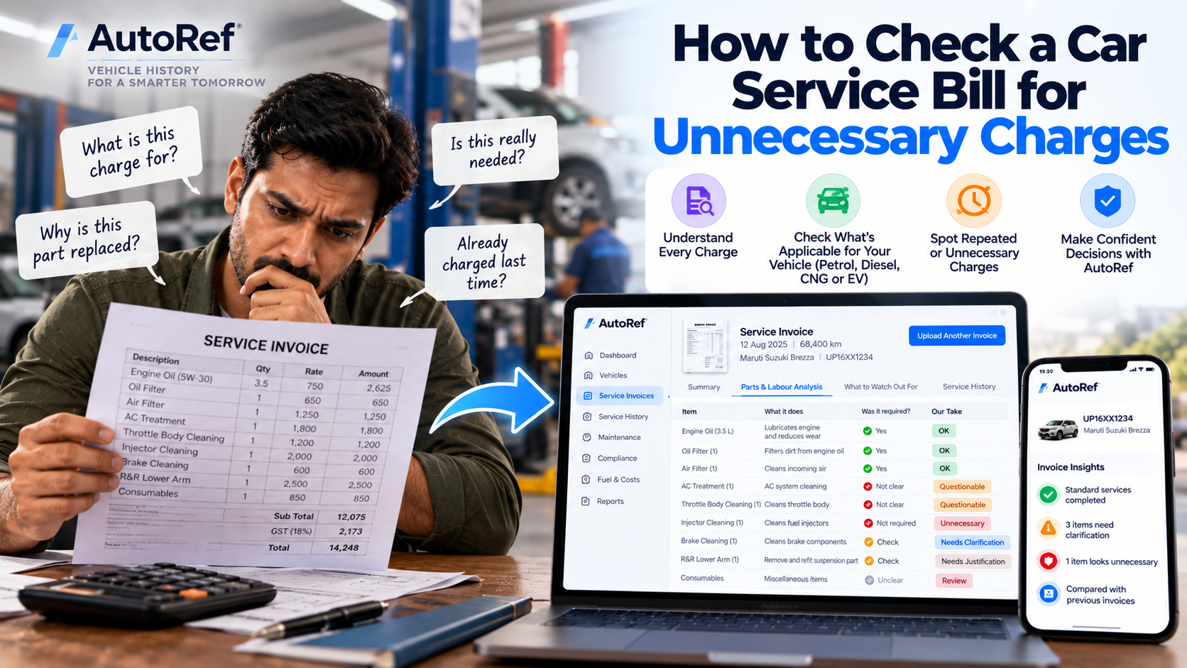 How to Check a Car Service Bill for Unnecessary Charges