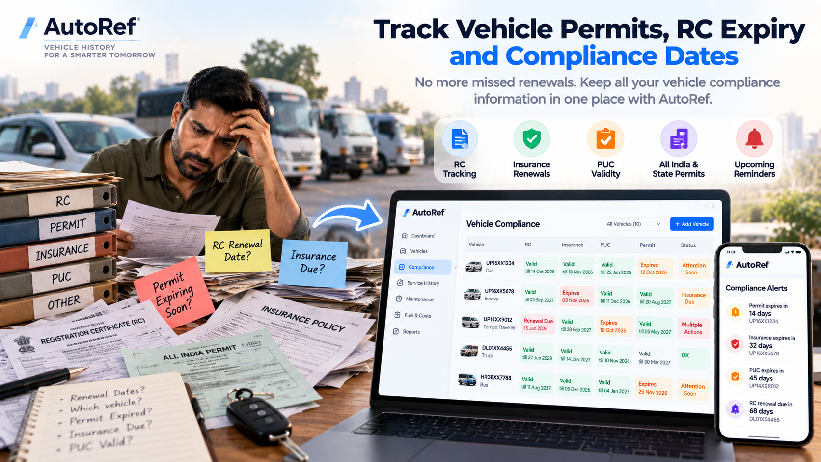 How to Track Vehicle Permits, RC Expiry and Compliance Dates for a Fleet